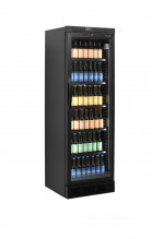 TEFCOLD CEV 435 BLACK Chladicí skříň prosklené dveře 